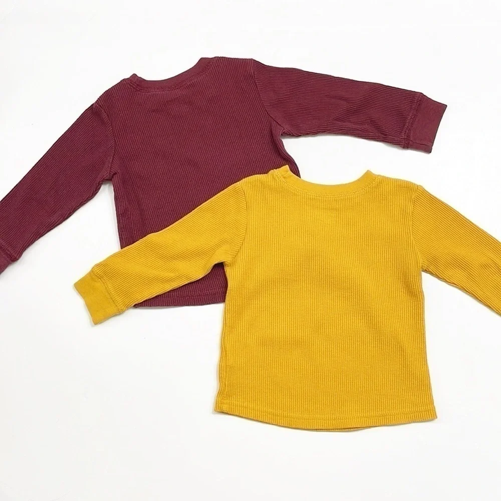 Garanimals baby boys long sleeve waffle knit tops